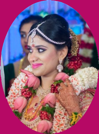 Happy Bride at Sumangali Thirumana Nilayam
